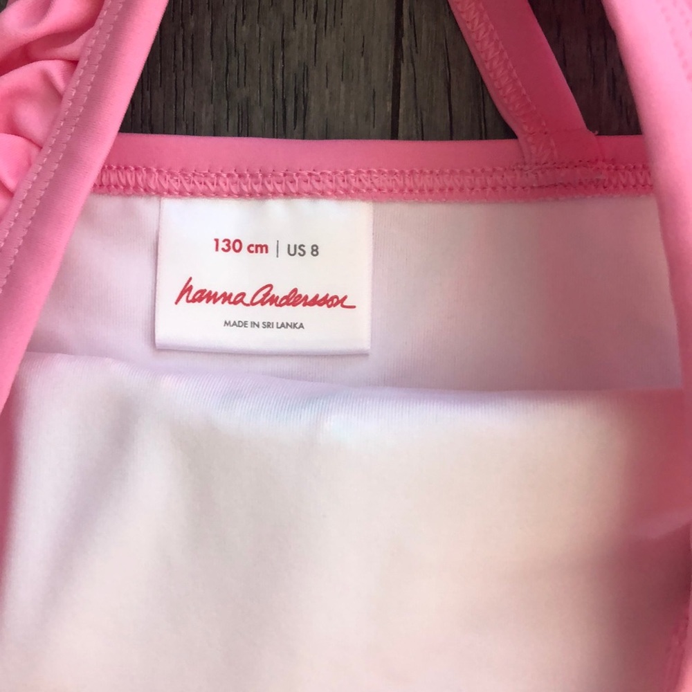 Hanna Andersson pink girl’s swimsuit - Picture 4 of 8